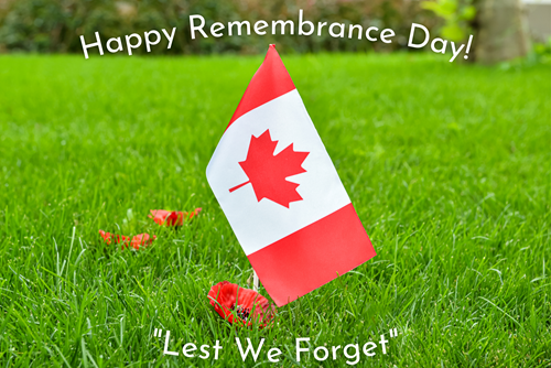 Happy Remembrance Day from Westcoast Chem-Dry in Surrey, BC